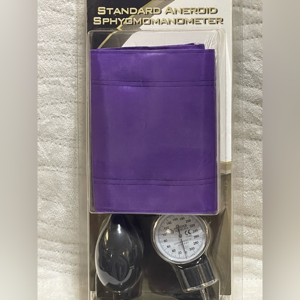 Prestige Medical:Purple Standard Aneroid Sphygmomanometer Blood Pressure Monitor